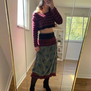 Two Piece Multi Fabric Collage Set - SMALL